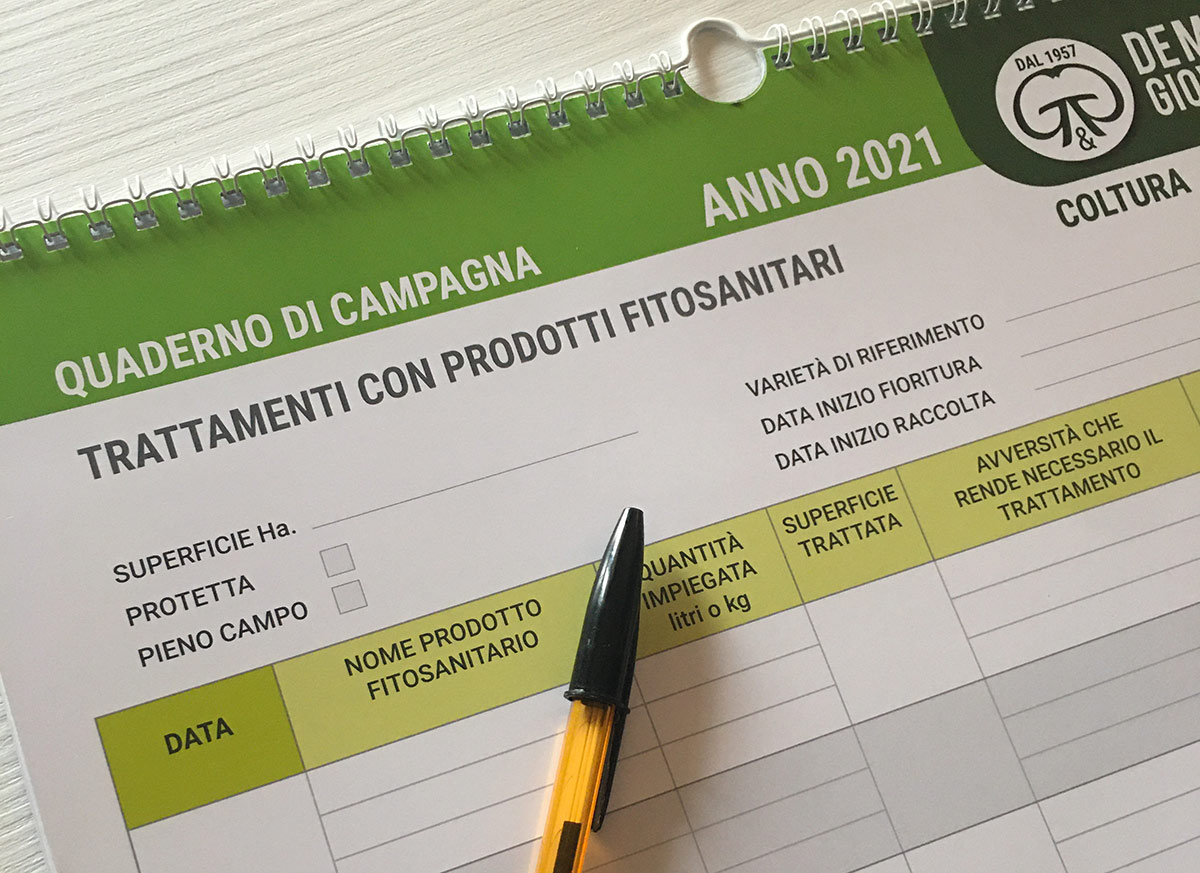 foglio quaderno campagna